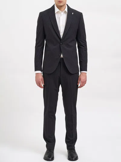 Daniele Alessandrini Single-breasted Suit In Black