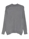Daniele Alessandrini Ribbed Crew-neck Sweater In Gray