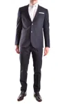 Daniele Alessandrini Tailored Dark Blue Jacket With Notch Lapels In Blue