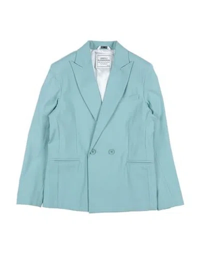 Daniele Alessandrini Babies'  Toddler Boy Blazer Sky Blue Size 6 Cotton, Viscose, Elastane