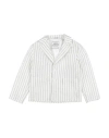 Daniele Alessandrini Toddler Boy Blazer White Size 4 Cotton, Polyester, Polyamide In White