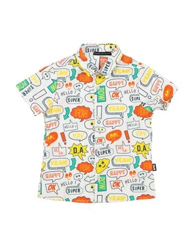 Daniele Alessandrini Babies'  Toddler Boy Shirt White Size 4 Cotton In Multi