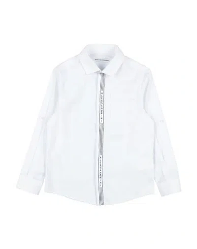 Daniele Alessandrini Babies'  Toddler Boy Shirt White Size 4 Cotton, Polyamide, Elastane