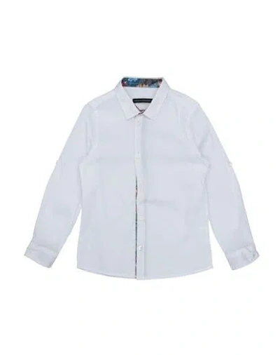 Daniele Alessandrini Babies'  Toddler Boy Shirt White Size 5 Cotton, Polyamide, Elastane