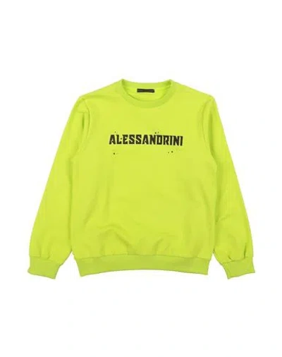 Daniele Alessandrini Babies'  Toddler Boy Sweatshirt Acid Green Size 6 Cotton, Elastane