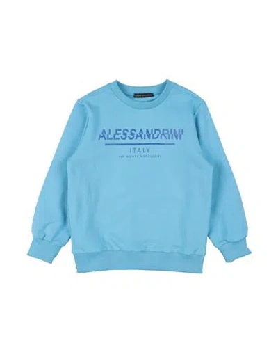 Daniele Alessandrini Babies'  Toddler Boy Sweatshirt Azure Size 4 Cotton, Elastane In Blue