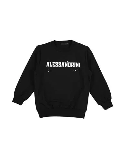 Daniele Alessandrini Babies'  Toddler Boy Sweatshirt Black Size 4 Cotton, Elastane