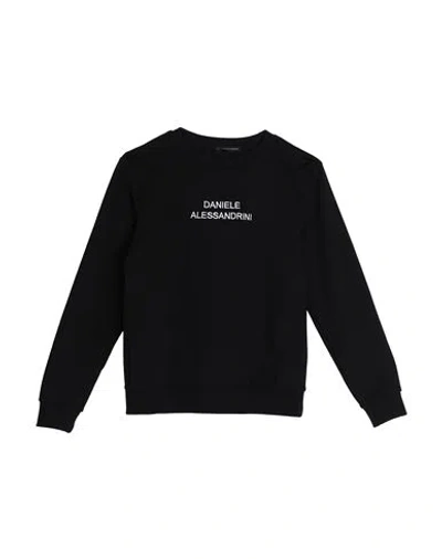 Daniele Alessandrini Babies'  Toddler Boy Sweatshirt Black Size 4 Viscose, Nylon, Elastane