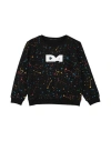 Daniele Alessandrini Toddler Boy Sweatshirt Black Size 5 Cotton In Black