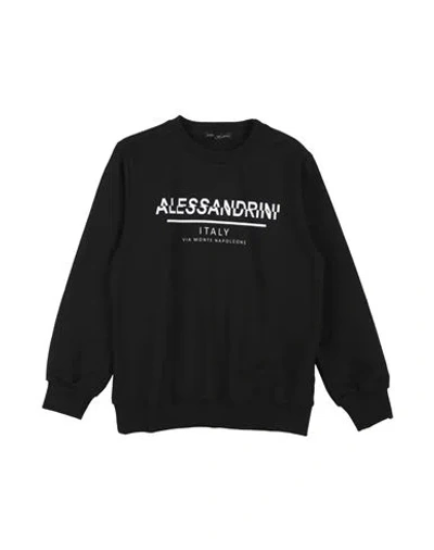 Daniele Alessandrini Babies'  Toddler Boy Sweatshirt Black Size 6 Cotton, Elastane