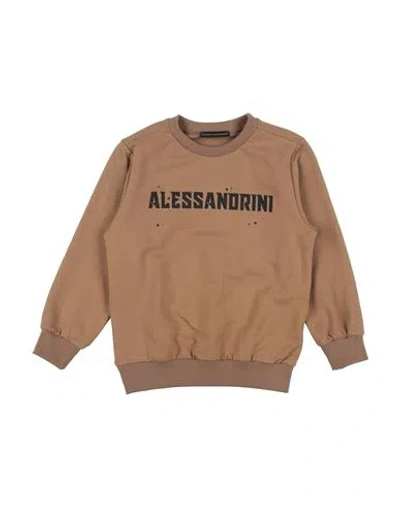Daniele Alessandrini Babies'  Toddler Boy Sweatshirt Camel Size 6 Cotton, Elastane In Beige
