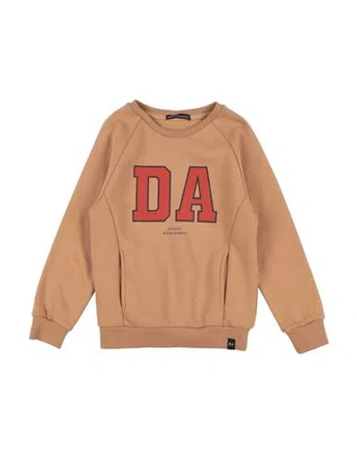Daniele Alessandrini Babies'  Toddler Boy Sweatshirt Camel Size 6 Cotton, Polyester In Brown
