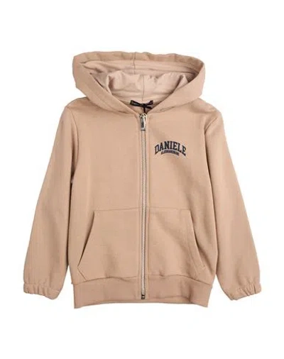 Daniele Alessandrini Babies'  Toddler Boy Sweatshirt Light Brown Size 4 Cotton In Neutral