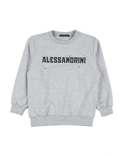 Daniele Alessandrini Babies'  Toddler Boy Sweatshirt Light Grey Size 4 Cotton, Elastane