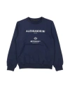 Daniele Alessandrini Babies'  Toddler Boy Sweatshirt Navy Size 6 Cotton, Elastane In Navy Blue