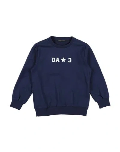Daniele Alessandrini Babies'  Toddler Boy Sweatshirt Navy Blue Size 6 Cotton, Elastane