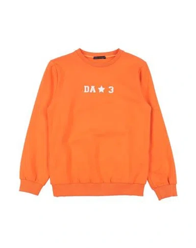 Daniele Alessandrini Babies'  Toddler Boy Sweatshirt Orange Size 6 Cotton, Elastane