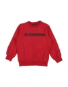 Daniele Alessandrini Babies'  Toddler Boy Sweatshirt Red Size 4 Cotton, Elastane