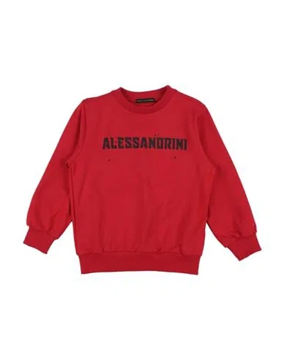 Daniele Alessandrini Babies'  Toddler Boy Sweatshirt Red Size 4 Cotton, Elastane