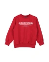 Daniele Alessandrini Babies'  Toddler Boy Sweatshirt Red Size 4 Cotton, Elastane