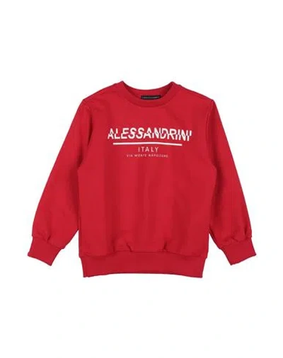 Daniele Alessandrini Babies'  Toddler Boy Sweatshirt Red Size 6 Cotton, Elastane