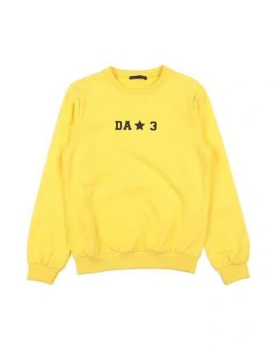 Daniele Alessandrini Babies'  Toddler Boy Sweatshirt Yellow Size 4 Cotton, Elastane