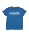 Daniele Alessandrini Babies'  Toddler Boy T-shirt Azure Size 6 Cotton, Elastane In Blue