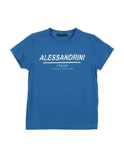 Daniele Alessandrini Babies'  Toddler Boy T-shirt Azure Size 4 Cotton, Elastane In Blue