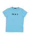 Daniele Alessandrini Babies'  Toddler Boy T-shirt Azure Size 6 Cotton, Elastane In Blue