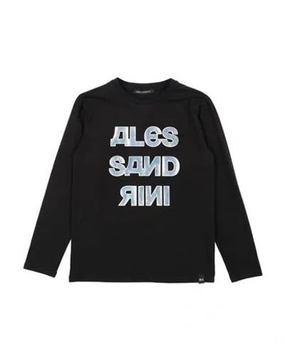 Daniele Alessandrini Babies'  Toddler Boy T-shirt Black Size 6 Cotton, Elastane