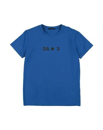 Daniele Alessandrini Babies'  Toddler Boy T-shirt Blue Size 4 Cotton, Elastane