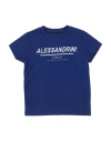 Daniele Alessandrini Babies'  Toddler Boy T-shirt Blue Size 4 Cotton, Elastane
