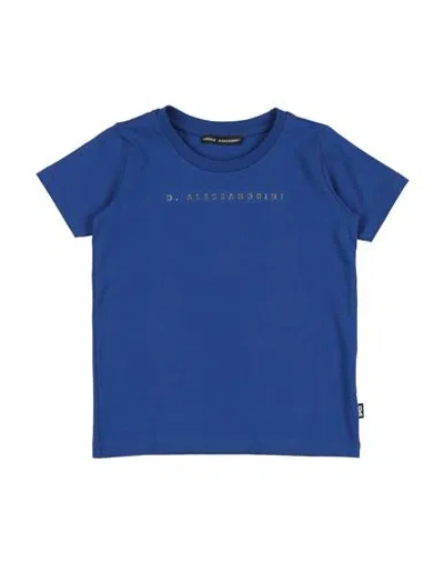 Daniele Alessandrini Babies'  Toddler Boy T-shirt Bright Blue Size 5 Cotton, Elastane