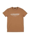 Daniele Alessandrini Toddler Boy T-shirt Camel Size 6 Cotton, Elastane In Beige