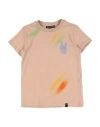 DANIELE ALESSANDRINI DANIELE ALESSANDRINI TODDLER BOY T-SHIRT LIGHT BROWN SIZE 6 COTTON, ELASTANE