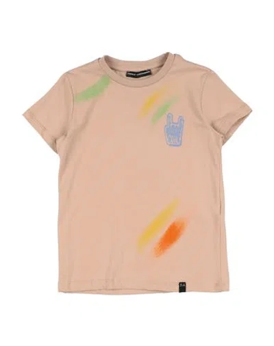 Daniele Alessandrini Babies'  Toddler Boy T-shirt Light Brown Size 6 Cotton, Elastane In Beige