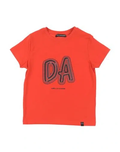 Daniele Alessandrini Babies'  Toddler Boy T-shirt Orange Size 6 Cotton, Elastane