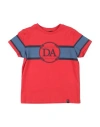 Daniele Alessandrini Toddler Boy T-shirt Red Size 4 Cotton, Elastane In Red