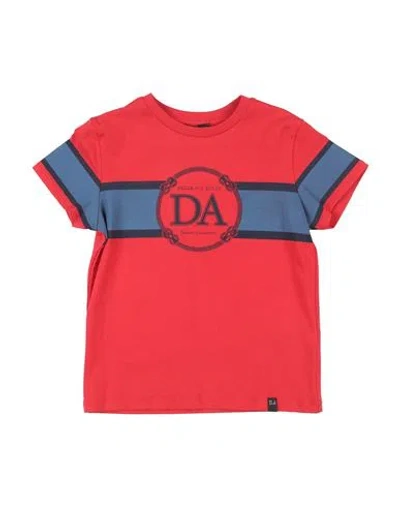Daniele Alessandrini Babies'  Toddler Boy T-shirt Red Size 4 Cotton, Elastane