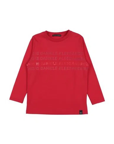 Daniele Alessandrini Babies'  Toddler Boy T-shirt Red Size 6 Cotton, Elastane