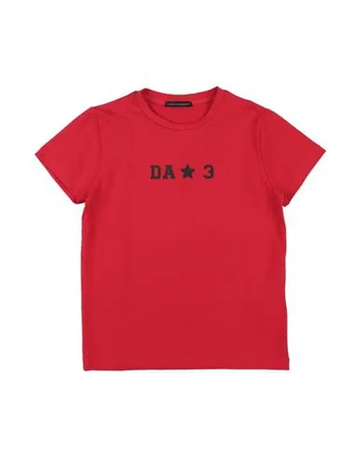 Daniele Alessandrini Babies'  Toddler Boy T-shirt Red Size 6 Cotton, Elastane