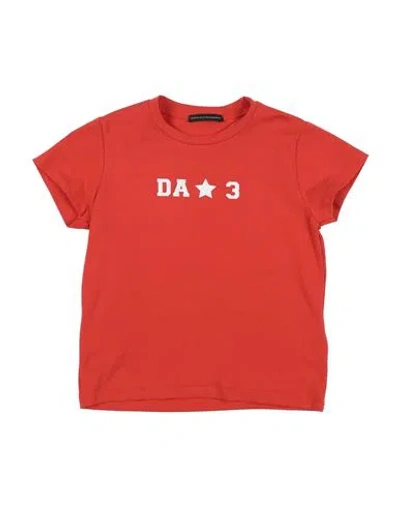Daniele Alessandrini Babies'  Toddler Boy T-shirt Tomato Red Size 6 Cotton, Elastane