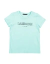Daniele Alessandrini Toddler Boy T-shirt Turquoise Size 5 Cotton, Elastane In Blue