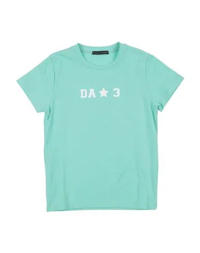 Daniele Alessandrini Babies'  Toddler Boy T-shirt Turquoise Size 6 Cotton, Elastane In Blue