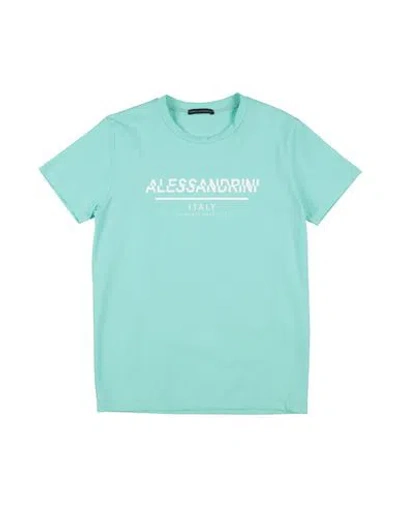Daniele Alessandrini Babies'  Toddler Boy T-shirt Turquoise Size 6 Cotton, Elastane In Blue