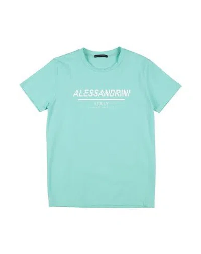 Daniele Alessandrini Toddler Boy T-shirt Turquoise Size 4 Cotton, Elastane In Blue