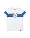 DANIELE ALESSANDRINI DANIELE ALESSANDRINI TODDLER BOY T-SHIRT WHITE SIZE 6 COTTON, ELASTANE