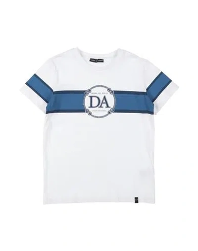 Daniele Alessandrini Toddler Boy T-shirt White Size 6 Cotton, Elastane In White