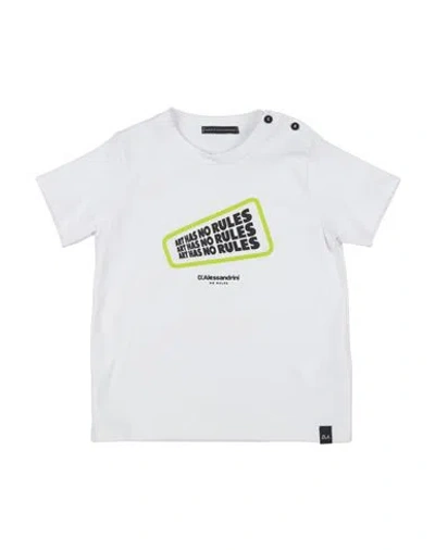 Daniele Alessandrini Babies'  Toddler Boy T-shirt White Size 3 Cotton, Elastane