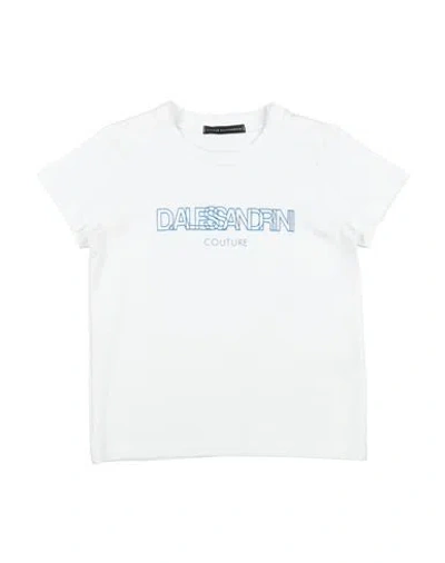Daniele Alessandrini Toddler Boy T-shirt White Size 5 Cotton, Elastane In White